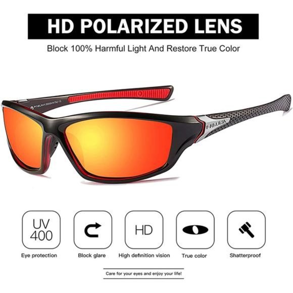 Sports Polarized Sunglasses For Men Cycling Driving Fishing 100% UV Protection - Picture 3 of 7